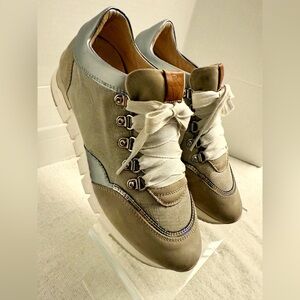 Ron White Zorina Low-Top Sneakers | Size 6 | Leather Suede | Clean & Restored